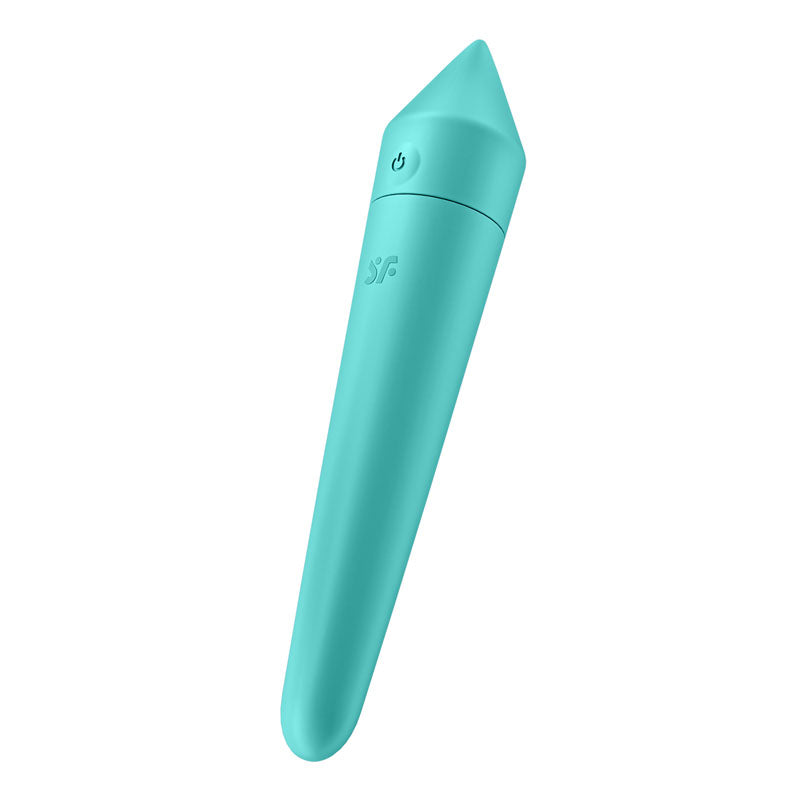 Satisfyer Ultra Power Bullet 8 - Turquoise USB Rechargeable Bullet with App Control - BlueBonnet