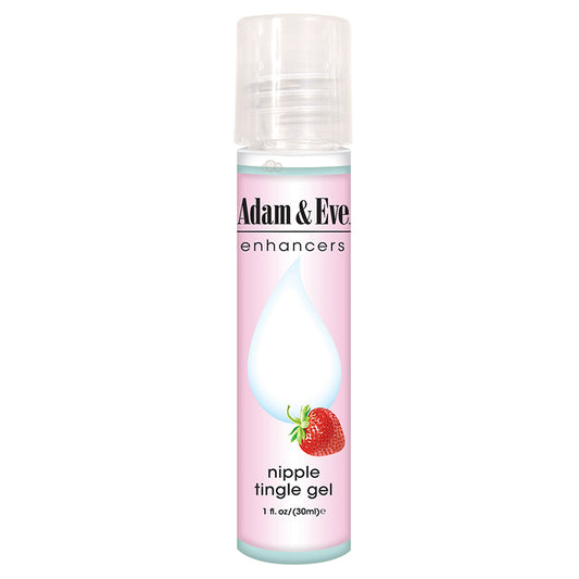 Adam & Eve Nipple Tingle Gel - Strawberry Flavoured Stimulating Gel - 30 ml - BlueBonnet